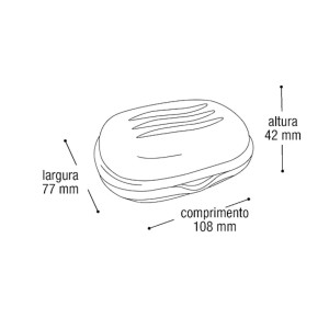 Saboneteira Plástica Branca Arqplast