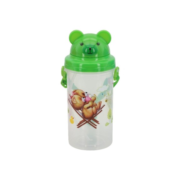Garrafa Infantil de 550 ml em Várias Estampas e Cores
