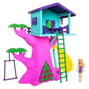 Brinquedo Casa na Árvore da Judy Com Escada E Decoração