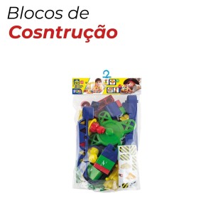 Brinquedo Blocos De Construção Com Guindaste 55 Peças Tchuco