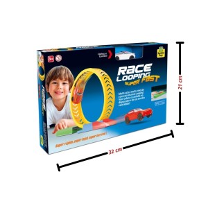Brinquedo Pista Pequena Com Looping Com Carrinho