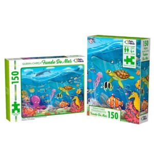 Quebra-Cabeças Fundo do Mar Com 150 Peças Pais & Filhos
