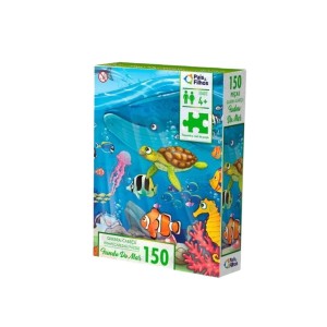 Quebra-Cabeças Fundo do Mar Com 150 Peças Pais & Filhos