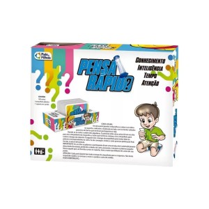 Jogo Pensa Rápido 180 Cartas De Perguntas Pais & Filhos