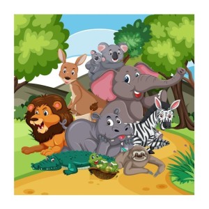Quebra-Cabeças Infantil Floresta 9 Peças Pais & Filhos