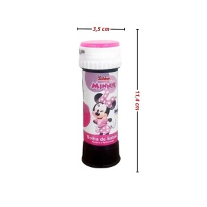 Lança Bolhas 60mL Minnie Disney Com Jogo Pais & Filhos