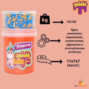 Gelele Slime Mix Surpresa Unicórnio