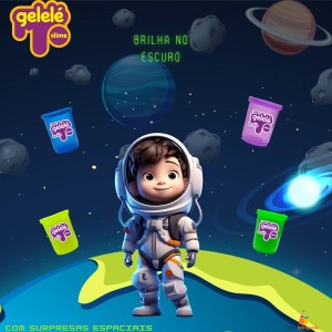 Gelelé Slime brilha no escuro