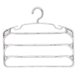Cabide Triplo de 37x32 cm na cor cristal Paramount
