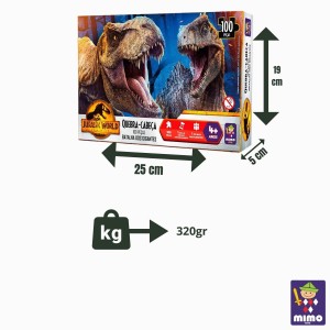 Quebra Cabeça Jurassic World Dominion com 100 pçs