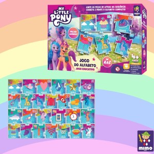 Jogo Educativo das Letras My Little Pony com 78 peças