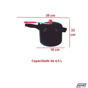 Panela de Pressão Araflon 4,5 L Mazetto
